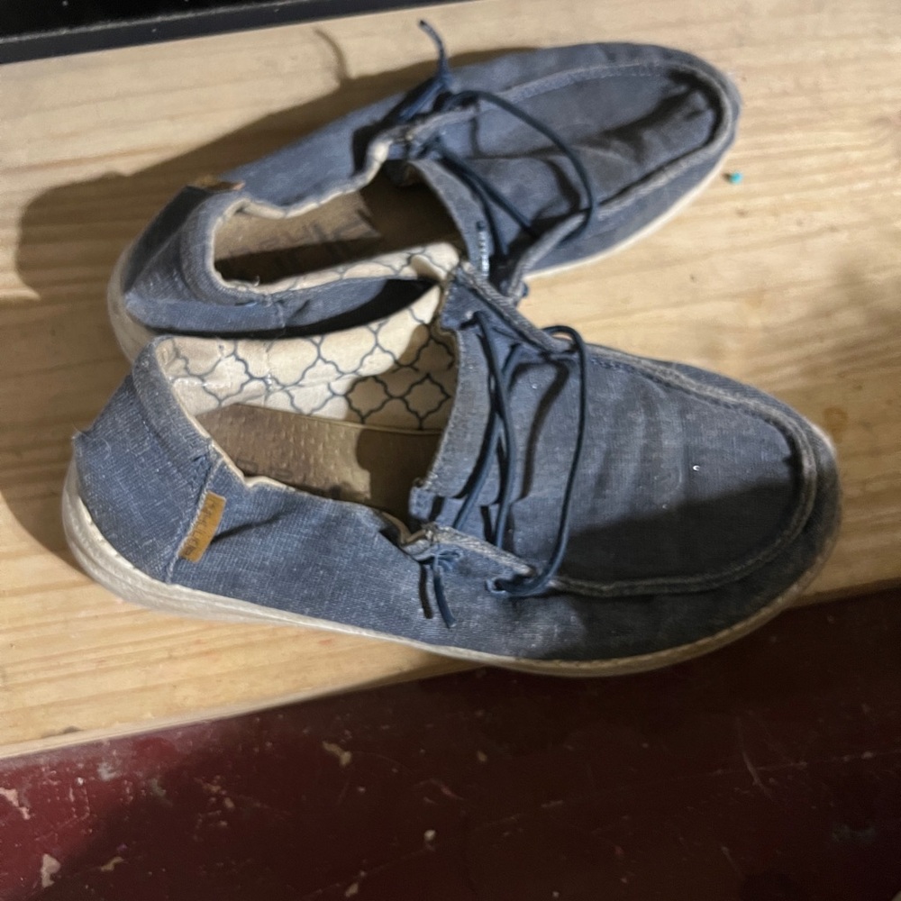 Hey Dude Blue Loafers Comfortable Slip-Ons